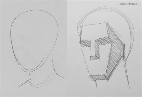 Техники рисования лица и головы человека