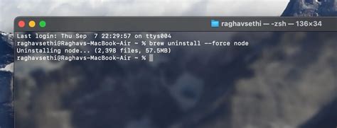 Удаление Node.js вручную