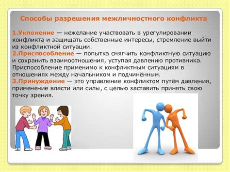 Укрепление отношений и конфликтное разрешение