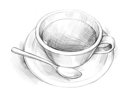 Урок рисования чашки кофе