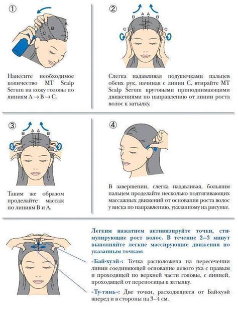 Усиление кровообращения в коже головы