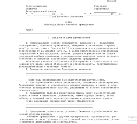 Устав ИП и изменения в бизнесе