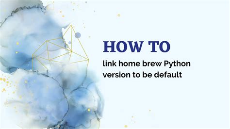 Установите Python через Homebrew