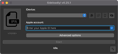 Установите sideloadly на Macbook