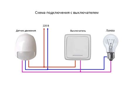 Установка датчика на выключатель