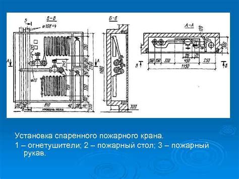 Установка противопожарного устройства