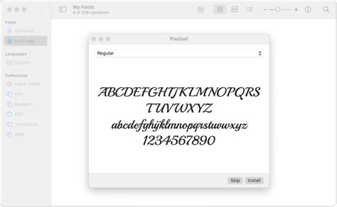 Установка шрифтов с помощью приложения Theme Manager