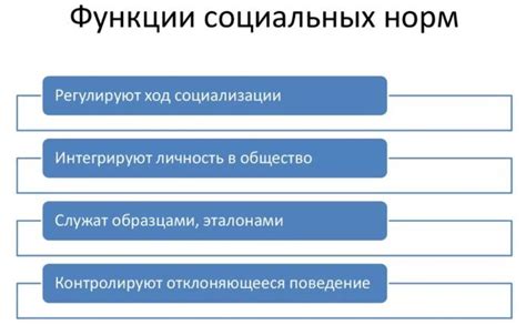Установление социальных норм и ценностей