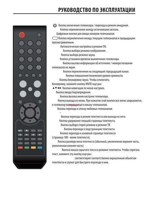 Устройство и функции пульта