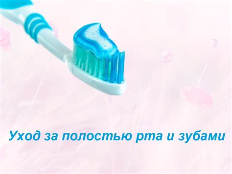 Уход за зубами и полостью рта