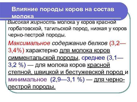 Физиологические факторы и химический состав