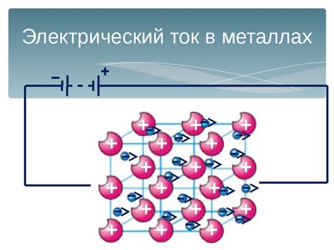Физические причины образования тока в металлах