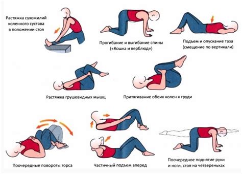 Физические упражнения для предотвращения затекания