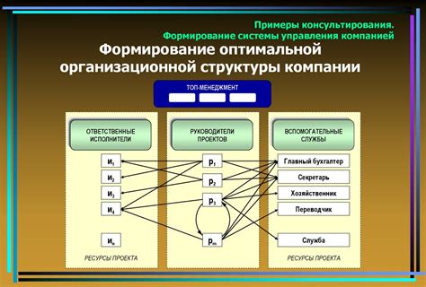 Формирование команды и организационной структуры