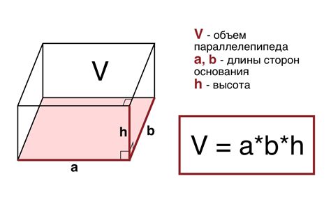 Формула для определения высоты четырехугольной призмы через диагональ