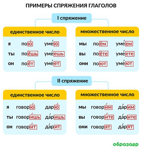 Что такое спряжение глагола и зачем оно нужно