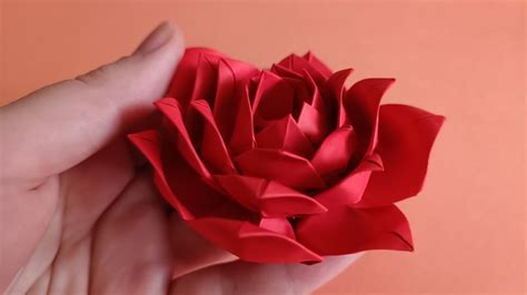 Шаги для создания оригами розы: