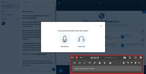 Шаги загрузки презентации в BigBlueButton