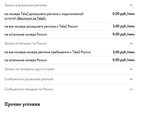 Шаги по отключению абонентской платы на Теле2 в онлайн-кабинете