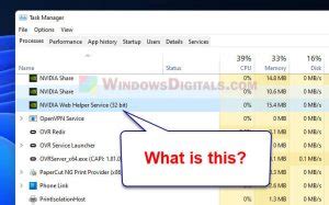 Шаги по отключению Nvidia web helper service