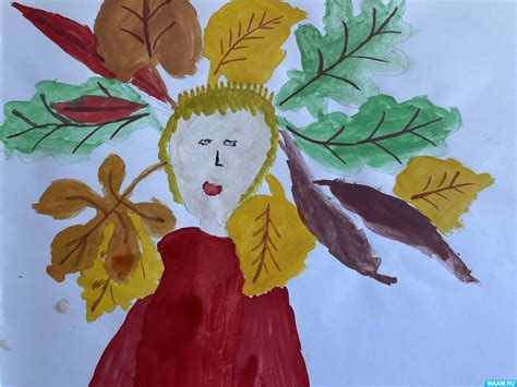 Шаги по рисованию цветов осени
