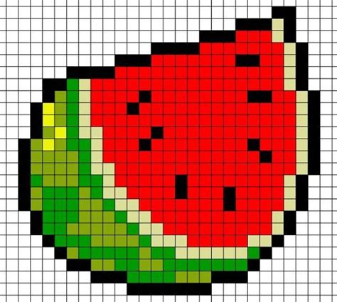 Шаги создания милой еды по клеточкам