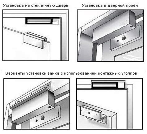 Шаги установки замка на тумбочку