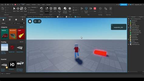 Шаг первый: откройте Roblox Studio и создайте новый проект