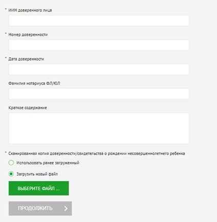 Шаг 1: Заявление на получение электронного паспорта