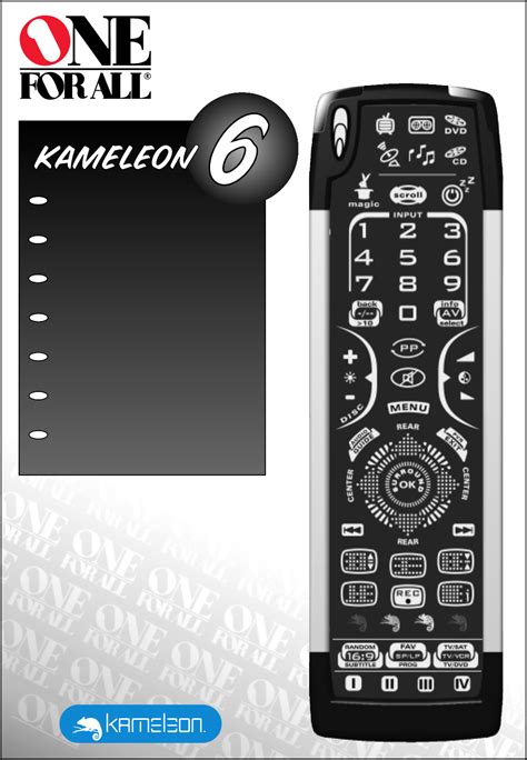 Шаг 1. Перейдите в меню настроек пульта URC 8060 Camelion