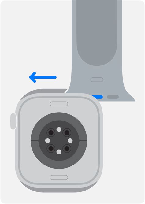 Шаг 2: Надевание ремешка на Apple Watch