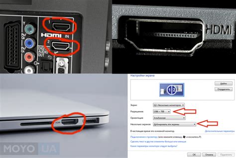 Шаг 2: Подключите телевизор к Realme с помощью HDMI-кабеля