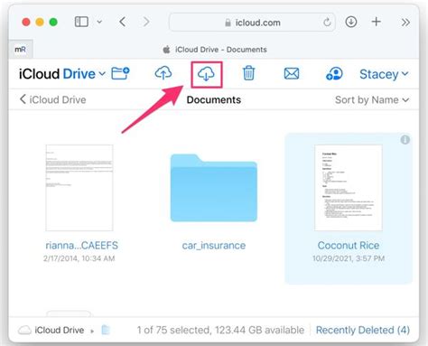 Шаг 2: Удалите данные iCloud Drive с iPhone