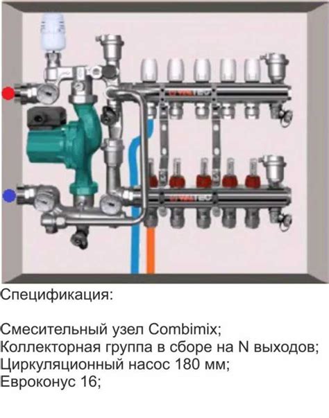 Шаг 2: Установка и подключение смесительного узла