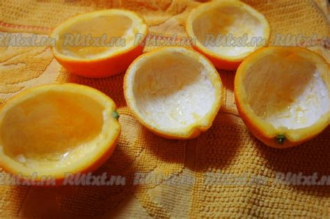Шаг 3: Выделение мякоти апельсина