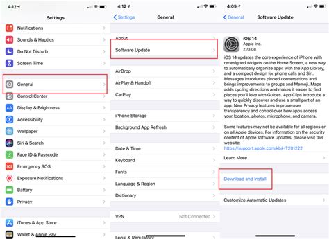 Шаг 3: Обновите программное обеспечение iPhone 14