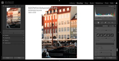 Шаг 3: Применение эффекта пылинок в Lightroom