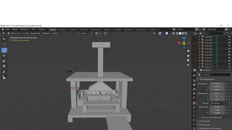 Шаг 4: Работа с октаэдром в Blender