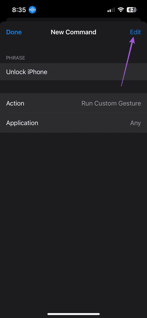 Шаг 4. Возможность управления Siri с помощью голоса