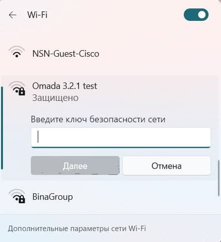 Шаг 5: Введите логин и пароль от сети