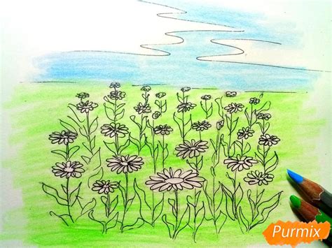 Шаг 5: Крепление ромашек на основу