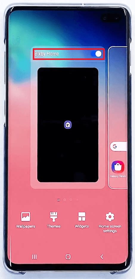 Шаг 6: Отключите Bixby Home