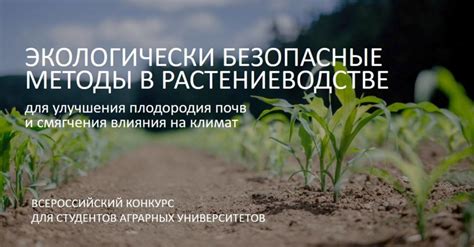 Экологически безопасные методы
