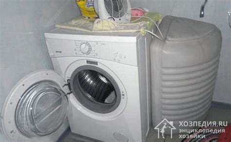 Этапы работы стиральной машины с баком для воды