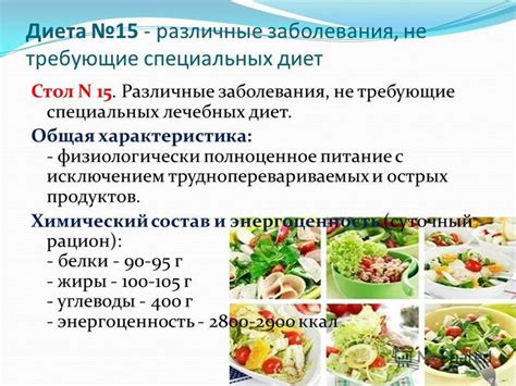 Эффективность специальных диет