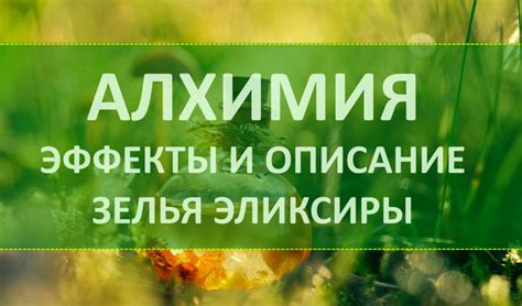 Эффективно используйте зелья и эликсиры