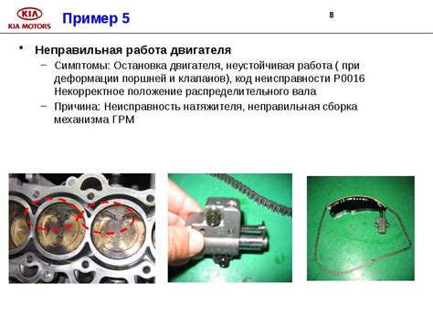  Неправильная работа двигателя 