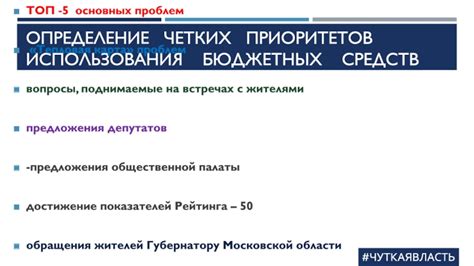  Определение бюджетных приоритетов 