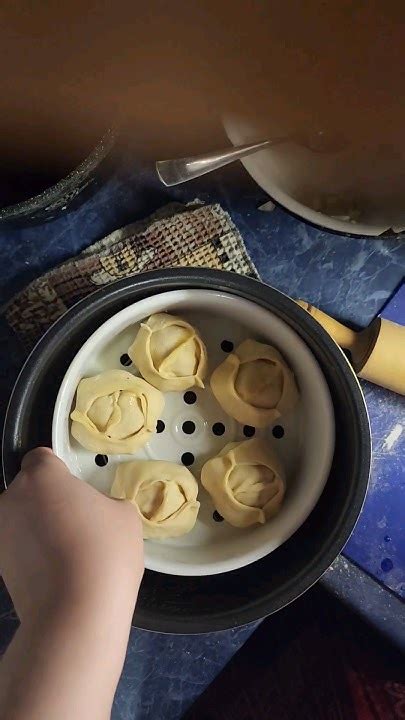  Приготовление мант на пару 