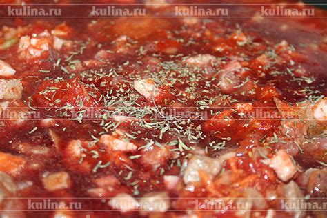  Приготовление соуса для мясного рагу 